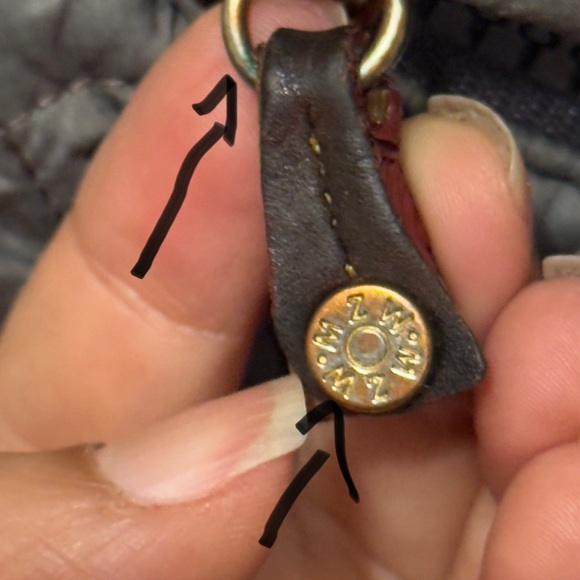 MZ Wallace Gray Quilted Backpack with Metallic Hardware - Picture 8 of 17